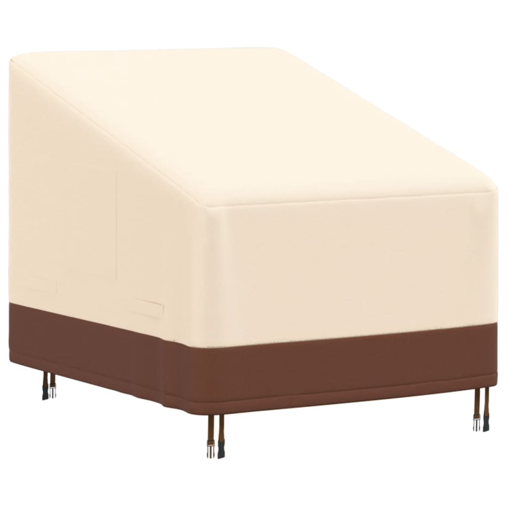 vidaXL Garden Lounge Chair Cover Beige 79x97x48/74 cm 600D Oxford