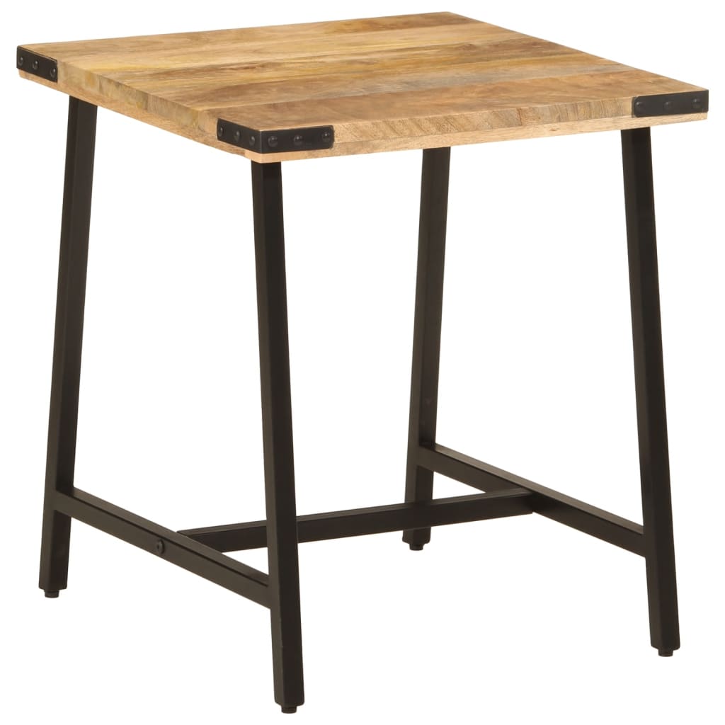 vidaXL Side Table 45x45x50 cm Solid Wood Mango and Iron