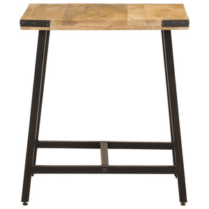 vidaXL Side Table 45x45x50 cm Solid Wood Mango and Iron