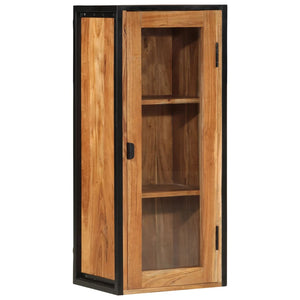 vidaXL Bathroom Wall Cabinet 40x30x90 cm Solid Wood Acacia and Iron