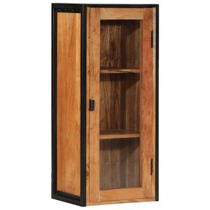 vidaXL Bathroom Wall Cabinet 40x30x90 cm Solid Wood Acacia and Iron