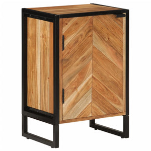 vidaXL Bathroom Cabinet 40x30x60 cm Solid Wood Acacia and Iron