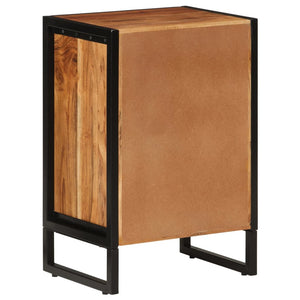 vidaXL Bathroom Cabinet 40x30x60 cm Solid Wood Acacia and Iron