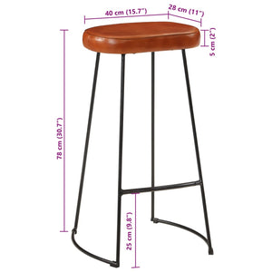 vidaXL Gavin Bar Stools 2 pcs 44x37.5x78 cm