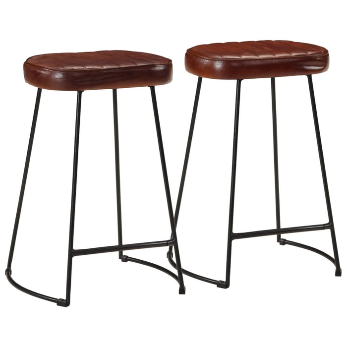 vidaXL Bar Stools 2 pcs Dark Brown 41x29x62 cm