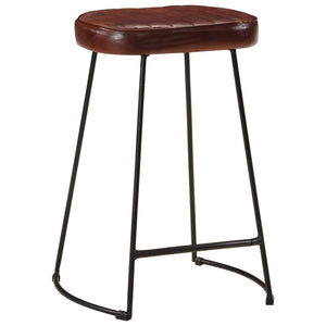 vidaXL Bar Stools 2 pcs Dark Brown 41x29x62 cm