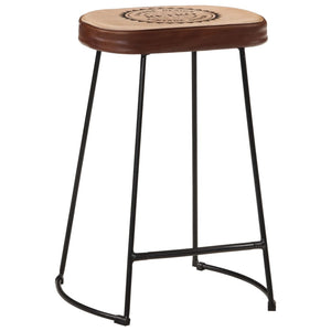 vidaXL Bar Stools 2 pcs Dark Brown 41x29x62 cm