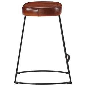 vidaXL Bar Stools 2 pcs Dark Brown 40x29.5x53 cm