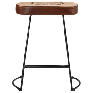 vidaXL Bar Stools 2 pcs Dark Brown 40x29.5x53 cm