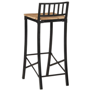 vidaXL Bar Chairs 4 pcs Solid Rough Wood Mango