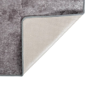 vidaXL Rug Washable Grey 120x170 cm Anti Slip