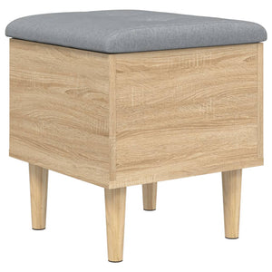 vidaXL Storage Bench Sonoma Oak 42x42x46 cm Engineered Wood