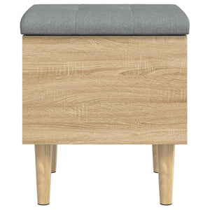 vidaXL Storage Bench Sonoma Oak 42x42x46 cm Engineered Wood