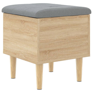 vidaXL Storage Bench Sonoma Oak 42x42x46 cm Engineered Wood