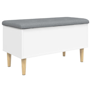 vidaXL Storage Bench White 82x42x46 cm Engineered Wood