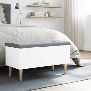 vidaXL Storage Bench White 82x42x46 cm Engineered Wood