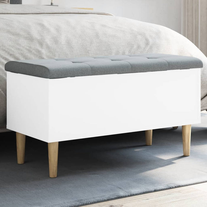 vidaXL Storage Bench White 82x42x46 cm Engineered Wood