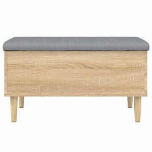 vidaXL Storage Bench Sonoma Oak 82x42x46 cm Engineered Wood