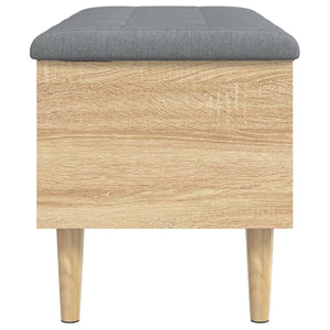 vidaXL Storage Bench Sonoma Oak 82x42x46 cm Engineered Wood