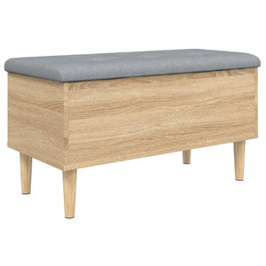 vidaXL Storage Bench Sonoma Oak 82x42x46 cm Engineered Wood