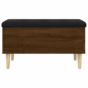 vidaXL Storage Bench Brown Oak 82x42x46 cm Engineered Wood