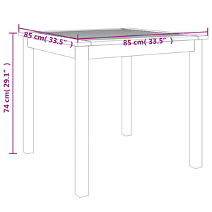 vidaXL 3 Piece Garden Dining Set Solid Wood Acacia