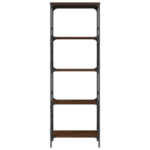 vidaXL Bookcase 5-Tier Brown Oak 59x35x171 cm Engineered Wood