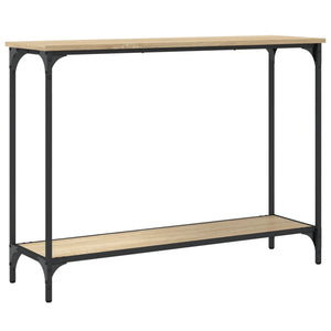 vidaXL Console Table Sonoma Oak 101x30.5x75 cm Engineered Wood