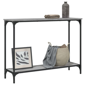 vidaXL Console Table Grey Sonoma 101x30.5x75 cm Engineered Wood