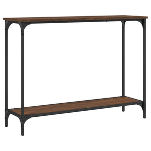 vidaXL Console Table Brown Oak 101x30.5x75 cm Engineered Wood