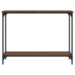 vidaXL Console Table Brown Oak 101x30.5x75 cm Engineered Wood