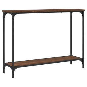 vidaXL Console Table Brown Oak 101x30.5x75 cm Engineered Wood