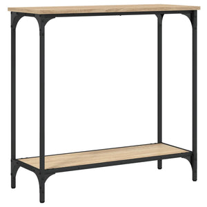 vidaXL Console Table Sonoma Oak 75x30.5x75 cm Engineered Wood