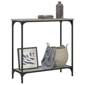 vidaXL Console Table Grey Sonoma 75x30.5x75 cm Engineered Wood