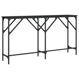 vidaXL Console Table Black 140x29x75 cm Engineered Wood