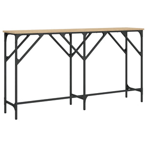 vidaXL Console Table Sonoma Oak 140x29x75 cm Engineered Wood