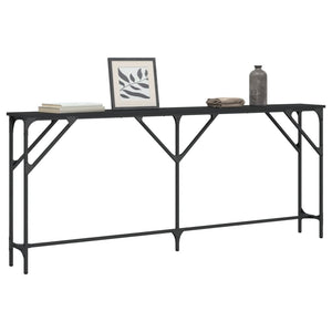 vidaXL Console Table Black 180x23x75 cm Engineered Wood