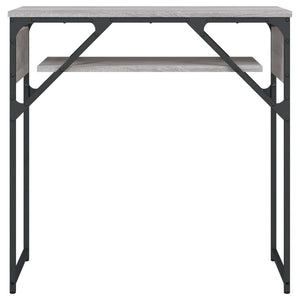 vidaXL Console Table with Shelf Grey Sonoma 75x30x75cm Engineered Wood