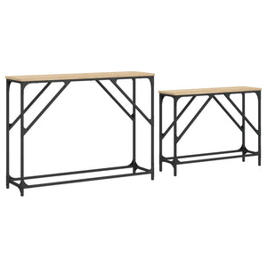 vidaXL Nesting Console Tables 2 pcs Sonoma Oak Engineered Wood