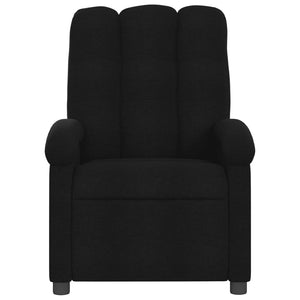 vidaXL Massage Recliner Chair Black Fabric