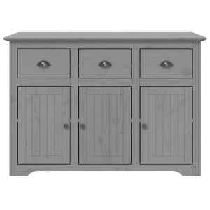 vidaXL Highborad "BODO" Grey 115.5x43x200.5 cm Solid Wood Pine