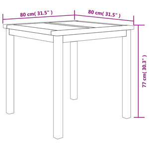 vidaXL 3 Piece Garden Dining Set Solid Wood Teak