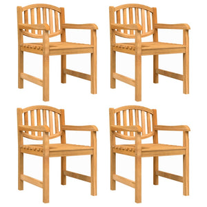 vidaXL 5 Piece Garden Dining Set Solid Wood Teak