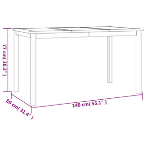 vidaXL 3 Piece Garden Dining Set Solid Wood Teak