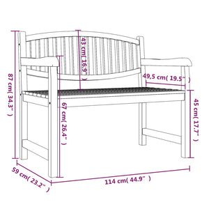 vidaXL 3 Piece Garden Dining Set Solid Wood Teak