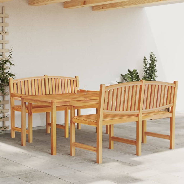 vidaXL 3 Piece Garden Dining Set Solid Wood Teak