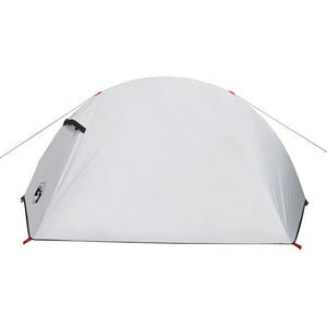 vidaXL Camping Tent Dome 2-Person White Blackout Fabric Waterproof