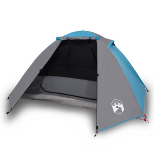 vidaXL Camping Tent Dome 2-Person Blue Waterproof