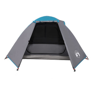 vidaXL Camping Tent Dome 2-Person Blue Waterproof