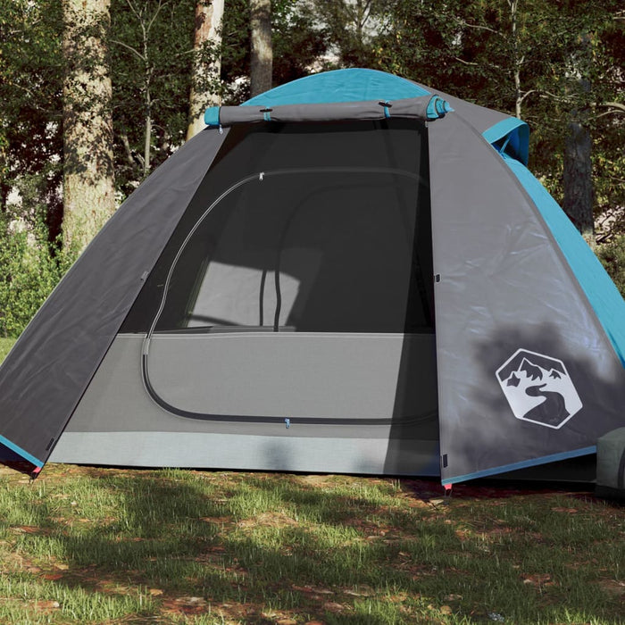 vidaXL Camping Tent Dome 2-Person Blue Waterproof